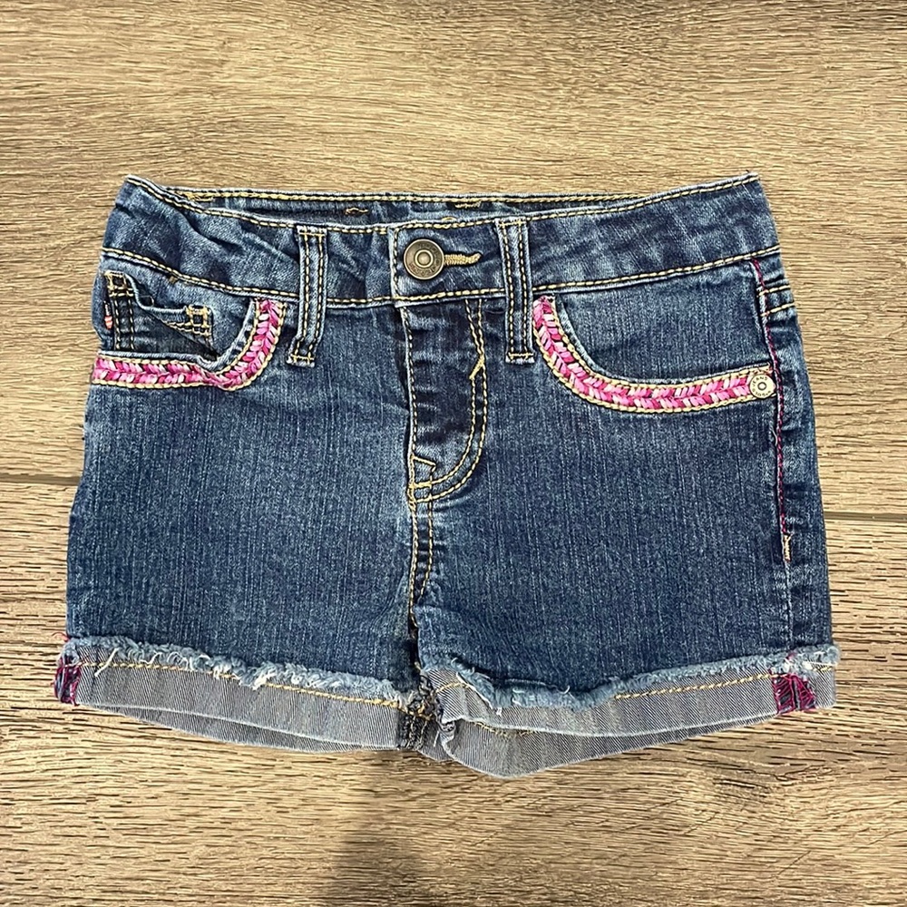 Girl’s V Gold Jean Shorts Sz 3T